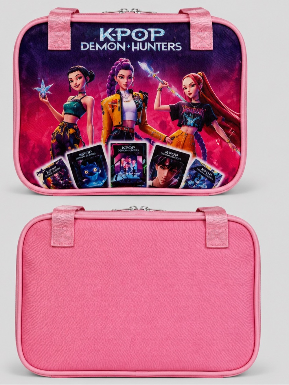 KPOP Demon Hunters Insulated Lunch Box | Pink | Brand New | Zippered Lunch Bag